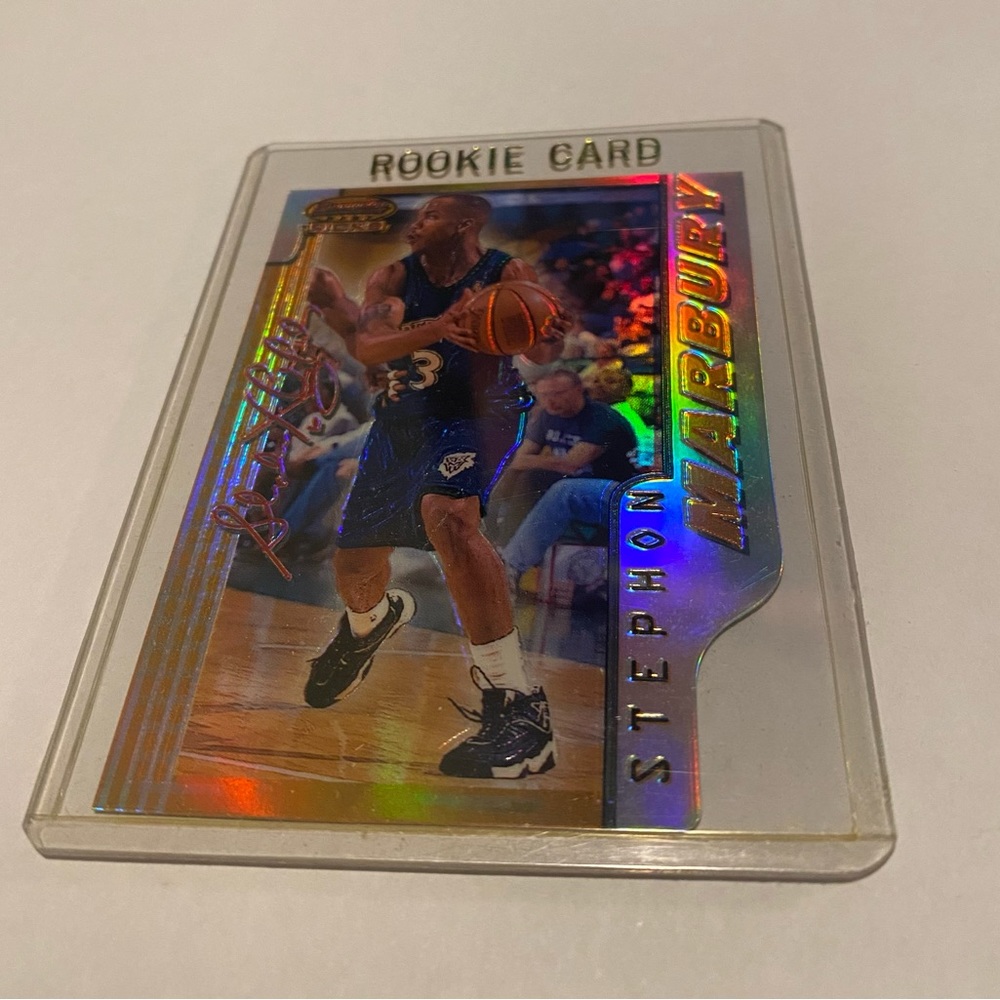 Stephon Marbury Rookie 1997 Bowman's Best Basketball card atomic refractor